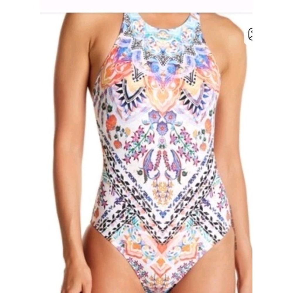 La Blanca Women's One Piece Swimsuit  Size 16 Colorful  Flattering Summer Fun